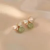 Stud Earrings Girls Trendy Bow Lovely Mini Alloy Women Dangle Earring Pearl Fashion Jewelry Korean Style