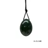 3st Yoni Egg Set Natural Nephrite Jade Massager för kvinnor Vaginal muskel åtdragning Borrerad massage Sten Kegel Övning Verktyg