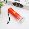 1pcs Lamp Toy Mini Flashlight прозрачный случайный цвет портативное светодиодное горел пластиковый день рождения подарки на день рождения.