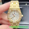 Famous AP Wrist Watch Royal Oak Series Watches Women's Women's Woard 33 mm Diamètre Quartz Movement Steel White Gold Leisure Men's Luxury Watch 67651ba.zz.1261ba.01