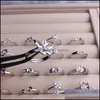 Paramètres de bijoux brillants 16 styles anneau de perle 925 anneaux sier bricolage pour les femmes adaptées à une taille de mode réglable 7-9 mm livraison dhnkr