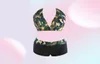 2017 New Sexy Halter Bikini Set Swimwear Women Push up Swimsuit Camouflage Print Beach Bathing Suits QP02088715268