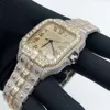 Luksusowe wyglądanie w pełni obserwuj mrożone dla mężczyzn Woman Top Craftsmanship wyjątkowy i drogie Mosang Diamond 1 1 5A zegarki dla Hip Hop Industrial Luksurious 6383