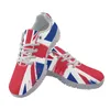 Casual Shoes Yikeluo 2024 Style Lace-up Mesh Sneakers For Women Fashion UK England Flag Printed Ladies Flats Light Footwear