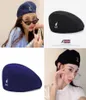 Kangaroo baret voor vrouwen zomer dunne kangol Britse retro schilder hoed tij mesh peiced cap mannen ins hoed vrouwen gorros mujer q07036284559