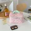 Bolsas cosméticas nuevas bolsas de almacenamiento de cosméticos bolsas de maquillaje a cuadros de coreano