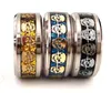 30pcs Top Quality Men039s Skull Anneaux en acier inoxydable 316L Ring Gothic Ring ComfortFit Anneaux entiers bijoux Lot5749917