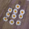 Dekorativa blommor 100 st bröllopsdekoration 4cm daisy blommor liten krysantemum vit brudtärna konstgjorda tusenskönor