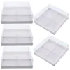 Retire os contêineres 5pcs Cupcake Boxes Donut Clear Bakery para cupcakes Muffins Donuts