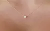 Collane di diamanti d'oro della moda delicata pendente solitario per pendenti sgranati Collana da sposa gioielli mobili Diamond Jewellery7520965