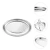 Plates Plate Practical Pastry Stainless Steel Fruit Dinner Serving Home Snack Dish Supplies Tray