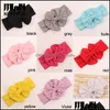 Клипы для волос Barrettes Baby Headwear Accessories Accessories Cotton Bod с мягкой эластичной Cloghet Heards Streathy Band 200 P Dhgarden DH5CD