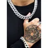 Custom VVS Moissanite Diamond Hip Hop Rapper Thick 14Mm 16Mm 20Mm Sier Cuban Link Chain Bracelet Men OEM 9K 14K Gold