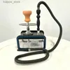 Outros tanques quadrados de acrílico de jardim doméstico Shisha Chicha Nargile com mangueira dupla Acessórios para tubos de água leves LED Acessórios de cachimbo de cachecol l46