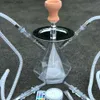 Other Home Garden Acrylic Hookah Pipa Shisha Pipe with Sisha Chicha Bowl Narguile Hose Charcoal Tray Metal Tongs Accessories L46