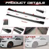 2,18 m Autoseitenröcke Winglet Splitter Lip für VW Golf für BMW für Ford für Audi 8 Teile Universal Side Rock Extensions