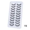 100/500 Pairs False Eyelash 3D Faux Mink Lashes Natural Soft Volume Long Thick Eyelashes Extension Wholesale Items for Business 240407