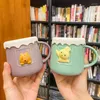 Tasses 3d stéréo relief eau tasse mignon ours animaux ménage céramique petit déjeuner lait