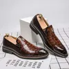 Casual Shoes Slip-on Large Size Leather Men's Formal Pointed Small Fashion