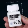 Bravo Glow in the Dark Paint 8 Colours Rangement clair étanche Pigment acrylique lumineux pour vêtements muraux Paint