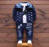 Baby Boy First Birthday Outfit Fashion Denim Jacket Tshirts Jeans 3pcs Girls Clothes Kids Bebes Jogging Suits Tracksuits G1028730979