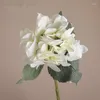 Decorative Flowers Hydrangea For Artificial Flower Green Plants Room Home Decor Handicrafts Fake Wedding Party Decorations