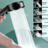 5 Modes Shower Head Adjustable High Pressure Shower Head Water Saving Boost Shower Nozzle Hose Bracket Bathroom Accessories