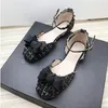 Casual Shoes Sandals Women's Hollow Anti Slip mångsidig Flatsole 2024 Summer One Line Strap Single Zapatos de Mujer Women