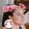 Decorative Flowers Festival Hair Accessories Floral Garland Crown Accessory Girls Charming Headband