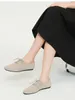 Casual Shoes Fashionabla fyrkantiga tå Mesh Flat Bottomed Women's With Solid Color Woven spetsar upp för komfort fritid