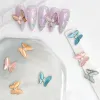 Decals 10pcs/lot Opal Butterfly Zircon Crystals Metal Alloy Rhinestones Jewelry Nail Art Decorations Nails Accessories Charms Supplies