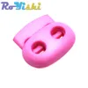 12 Pcs/Pack Mixed Colorful 5mm Hole Plastic Stopper Cord Lock Bean Toggle Clip Apparel Shoelace Sportswear Accessorie