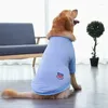 Dog Apparel Medium - To Large-Sized Vest Anti-Loss Polyester Breathable Quick Drying Printed Clothing Household Pet Supplies JJ561
