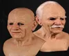 Maschera del vecchio Halloween in raccapricciante maschera per rughe Halloween Costume Realistic Latex Masquerade Carnival Men Face245C4732249