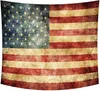 Tapestres estrelas e listras retrô bandeira dos EUA Bandeira pendurada Bule Bule Red Arte Quarto da sala Decoração do dormitório