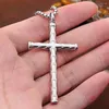 Pendant Necklaces Fashion Retro Simple Cross Necklace For Men Women Punk Hip Hop Stainless Steel Amulet Jewelry Gifts Drop