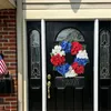 Decorative Flowers Modern Outdoor Christmas Decorations American Flag Wreath Independence Day Decoration Wreaths Placed In Front Of The Door