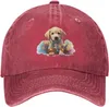 Ball Caps Labrador Retriever Puppy в рождественской шляпе для мужчин папа регулируемые шляпы