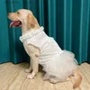 Dog Apparel Bi Do Clothes Summer Lare Do Weddin Dresses Cori Shiba Inu Samoyed Husky Labrador olden Retriever Clothin Akita Come L49