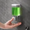 Dispensateur de savon liquide Pas de forage ABS ABS Plastique Transparent Conteneur Gel Gel