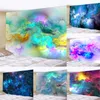 Tapestries Space Nebula Tapestry Tie Dye Style Colorful Clouds Wall Covering Star Cluster Sky Background Cloth