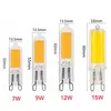 AC220V/110V Super Bright G9 LED -gloeilamp 7W 9W 12W15W Glas Lamp Constant Power Light LED -verlichting G9 CoB -lampen Groothandel