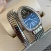 5A высококачественные женские часы -часы часы Snake Watches Quartz Moving Watchs Стиль Стиль из нержавеющей стали водонепроницаемы