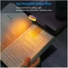 Neue LED USB wiederaufladbare Lesung Brighess Verstellbarer Augenschutz Clipbuch Tragbares Lesezeichen Lesen Sie Licht Lesen