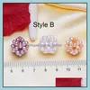Pearl 100% Freshwater Diy Ball Handmade Woven Pendant For Women Settings 2 Styles Necklace Jewelry Gift 6Pcs/Lot Drop Delivery Loose Dh7Mb