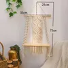 Tapestries Nordic Hand-Woven Macrame Wall Hanging Rope Shelf Indoor Plant Rack Stand Boho Tapestry Home Decor Ornament