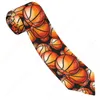 Bow Ties Casual Arrowhead Skinny Basketball Ball Pattern Slips Slim Tie For Men Man Accessories Simplicity Party Formal