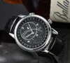 Top 2024 Klassische Premium -Luxus Uhren Herren Hochqualität drei Nadelgürtel Quarzhundert D. Home Watch