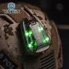 Lichten wadsn hel star 6 gen3 airsoft sporthelm lichtblauw groen groen rode IR stroboscoop waterdichte buitenoverlevingssignaalsignaal flashlamp