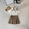 Девочки -дизайнерские наборы одежды детские буквы с печеной галстук лацка